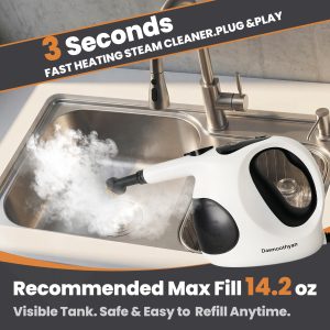 B0GX9QPQLT.PT02 Portable Steamer for Cleaning, 3 Sec Heat-Up, 11 Tools
